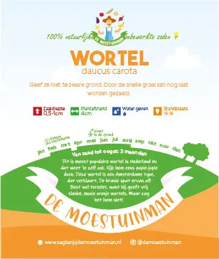 De moestuinman Wortel Amsterdam zaden slank