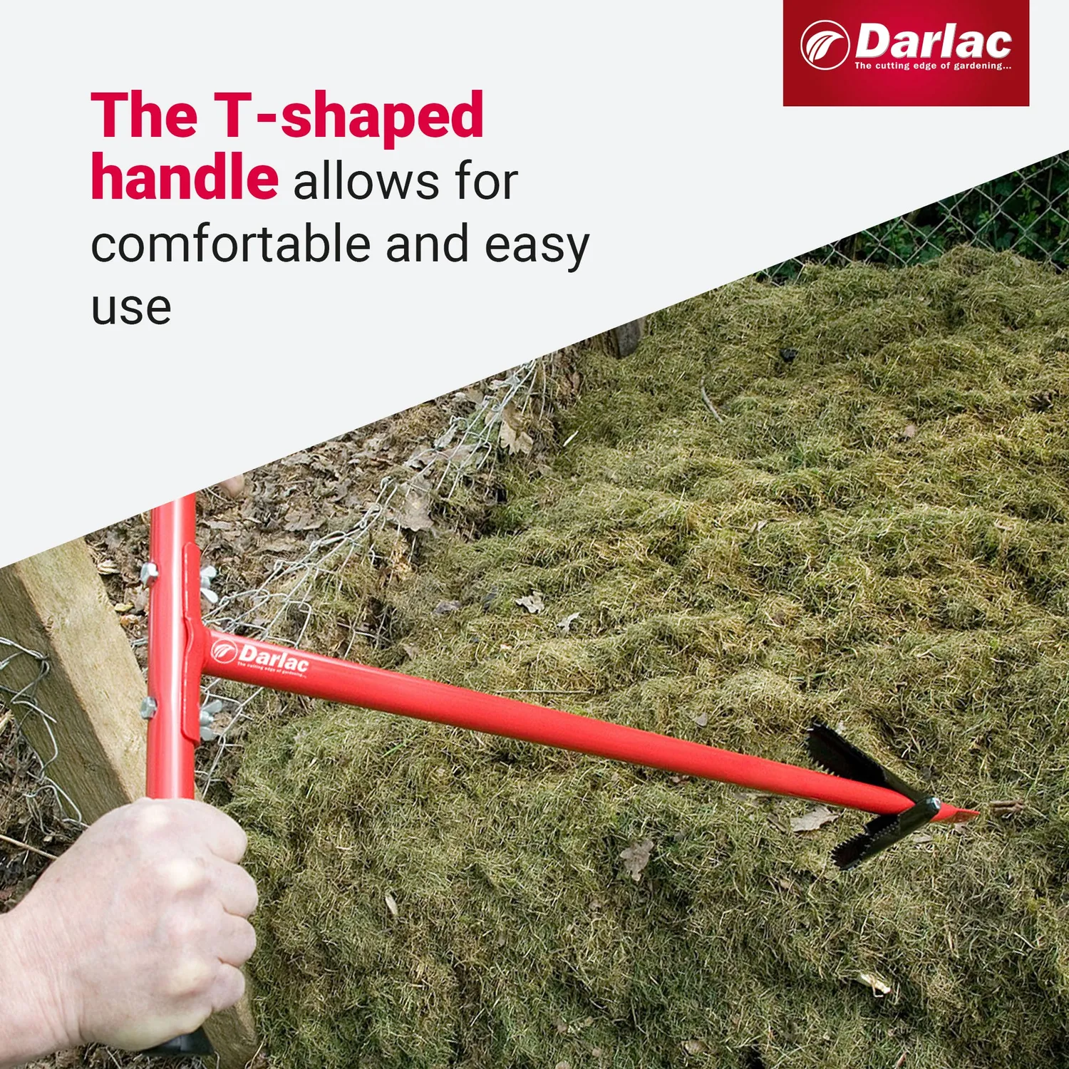 Darlac Compostbeluchter staal 78 cm T-greep