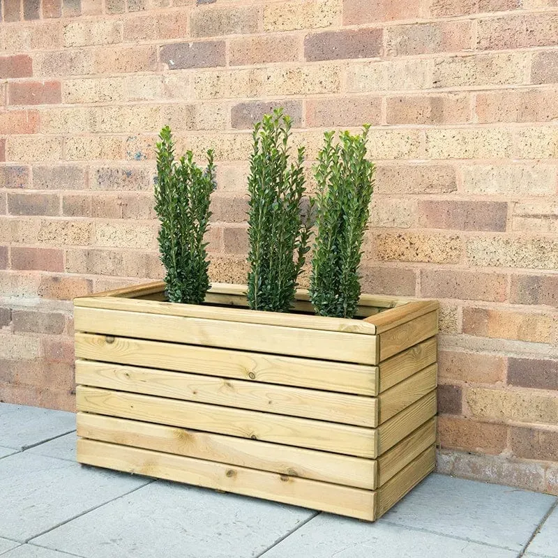 World Botanics Linear Double houten plantenbak 80 cm