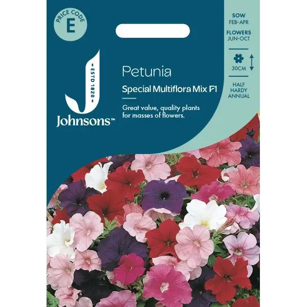 World Botanics Petunia Multiflora Mix F1 bloemzaden 30 cm