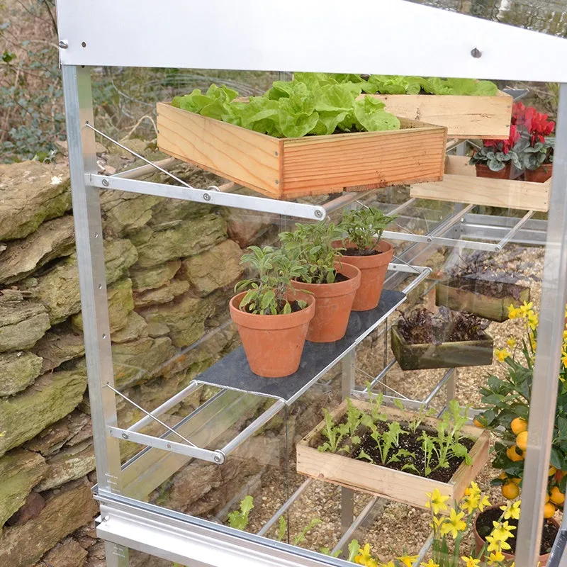 World Botanics 6ft kweekkas aluminium gehard glas 1,83 m