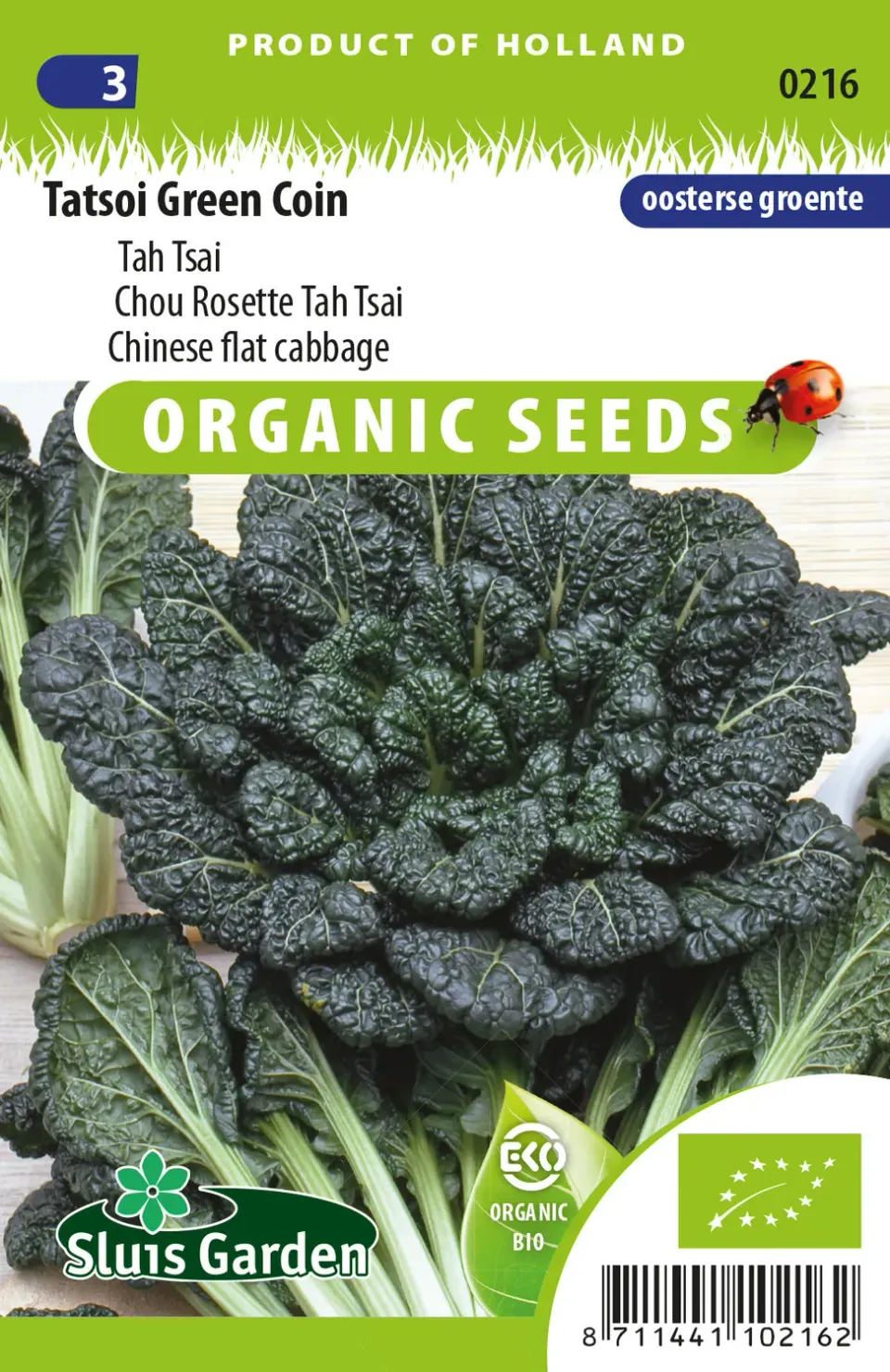 Natuur en Puur Green Coin tatsoi zaden BIO onbespoten