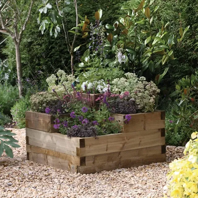 World Botanics Caledonian moestuinbak hout 90x90 cm geïmpregneerd
