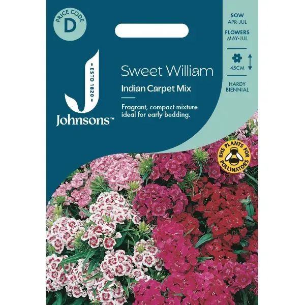 World Botanics Sweet William Indian Carpet Mix zaden