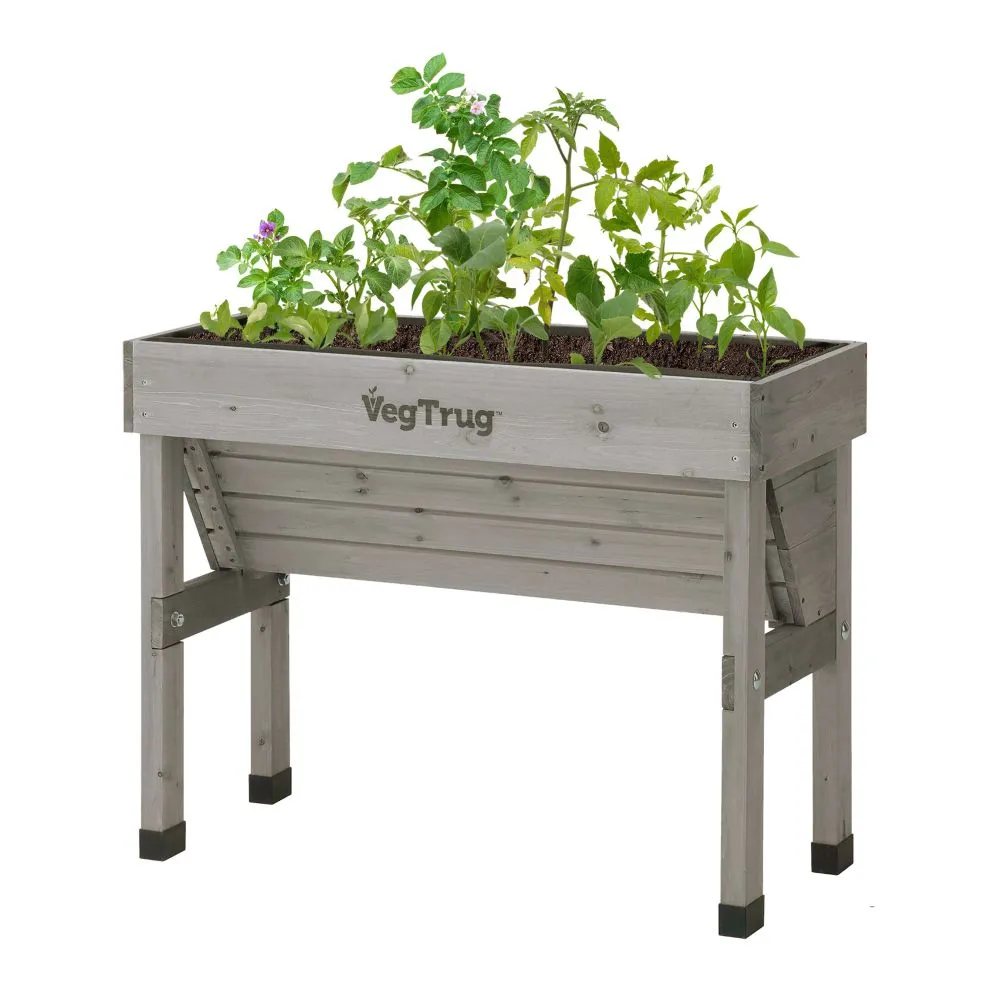 World Botanics VegTrug Wall Hugger plantenbak 1 m grijs