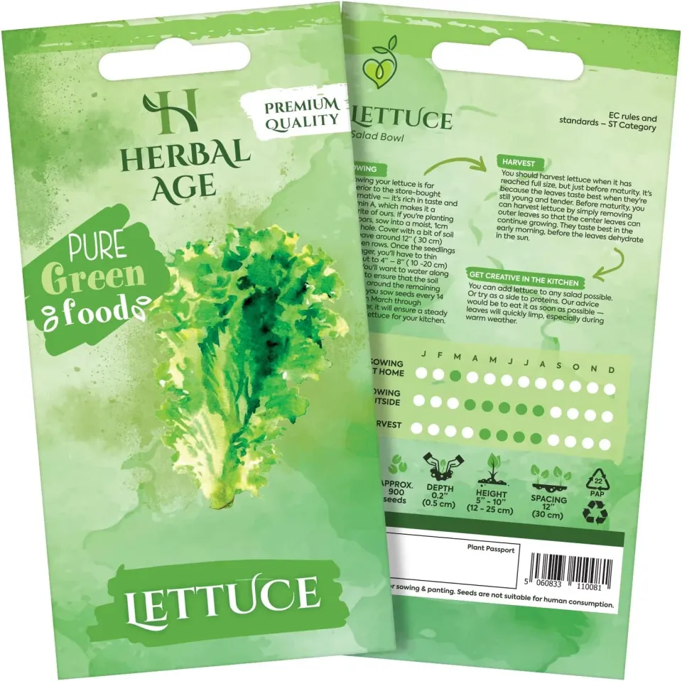 Herbal Age Premium Sla Slazaden 1600 Zaden Onbespoten