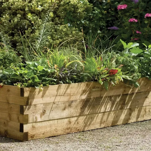 World Botanics Caledonian Trough houten plantenbak 180 cm geïmpregneerd