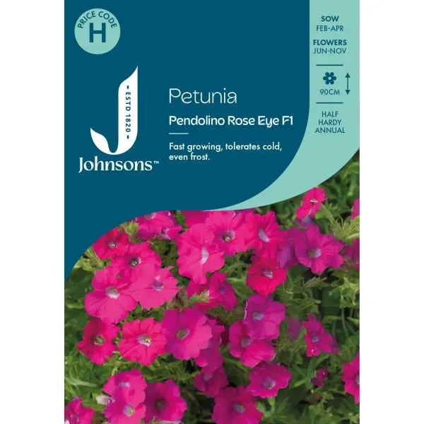 World Botanics Petunia Pendolino Rose Eye zaden koudetolerant