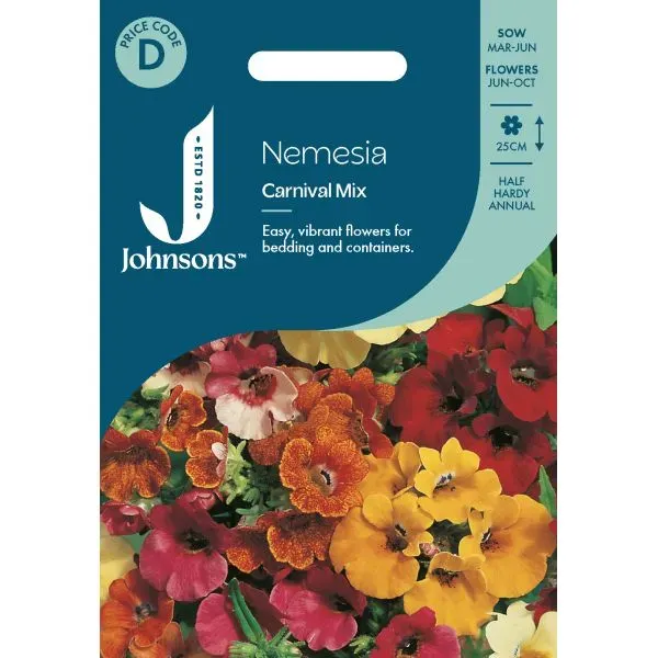 World Botanics Carnival Mix nemesia bloemzaden 25cm