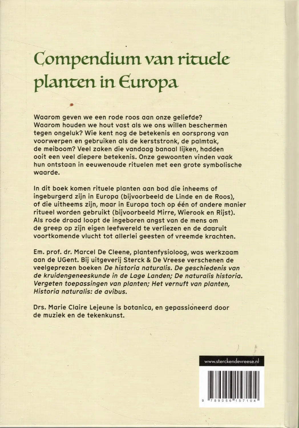 De Cleene Compendium rituele planten boek 120 soorten