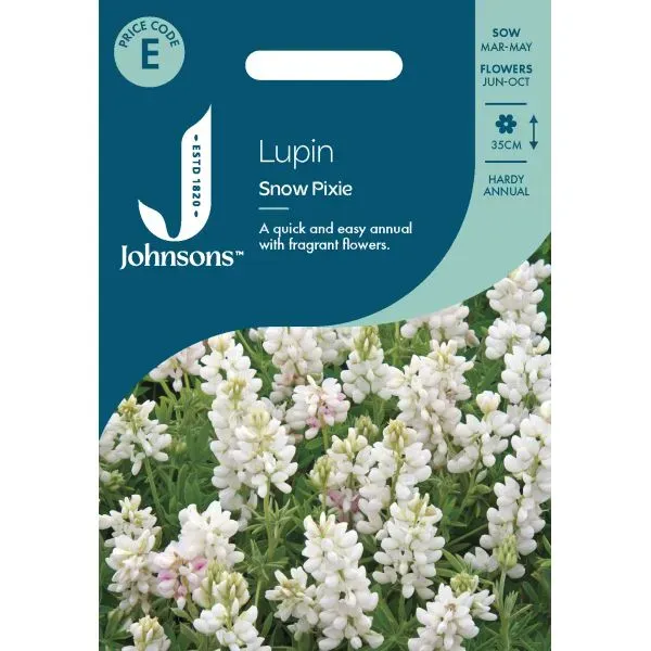 World Botanics Snow Pixie lupine zaden wit compact