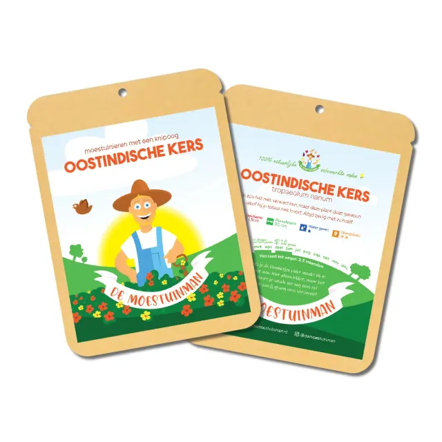 De moestuinman Oost-Indische kers zaden eetbaar