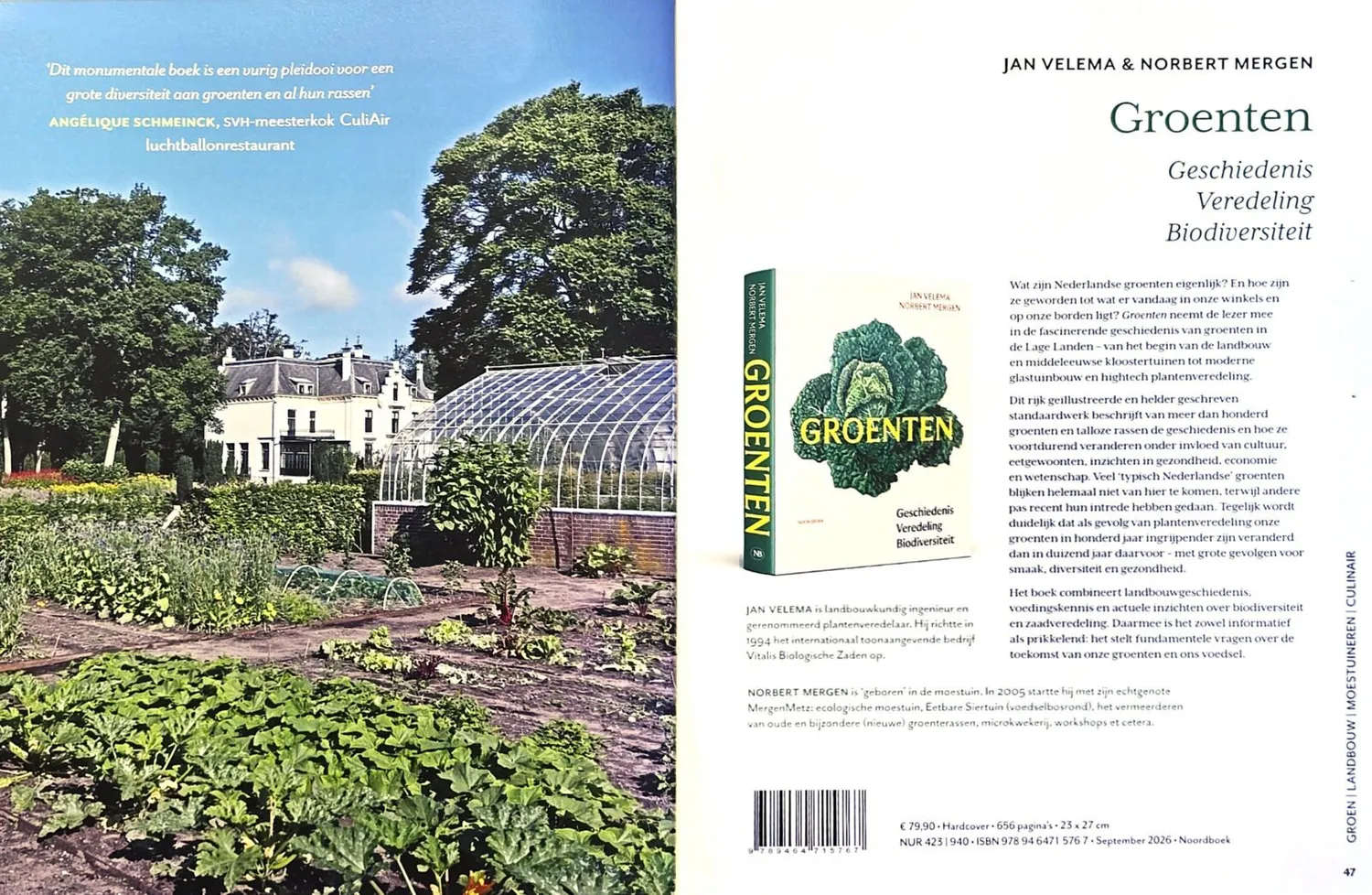 De Tuinen van MergenMetz Groenten boek Jan Velema 600 pagina's