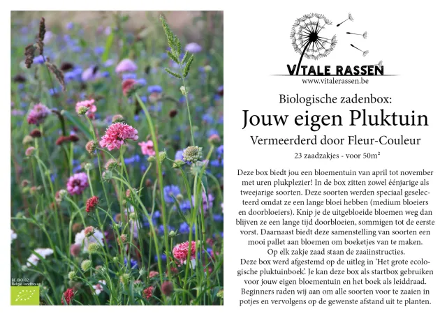 Vitale Rassen Jouw eigen Pluktuin zadenbox onbespoten