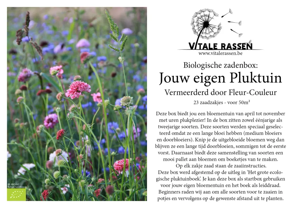 Vitale Rassen Jouw eigen Pluktuin zadenbox onbespoten