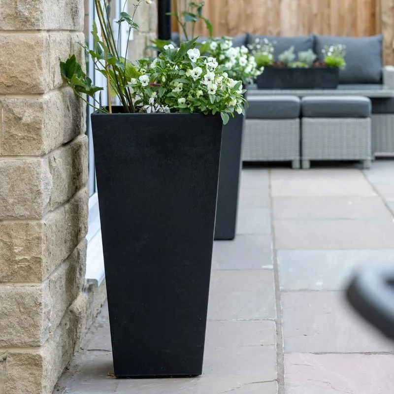 World Botanics Sonata bloempot 71cm leisteen 2 stuks 50 liter