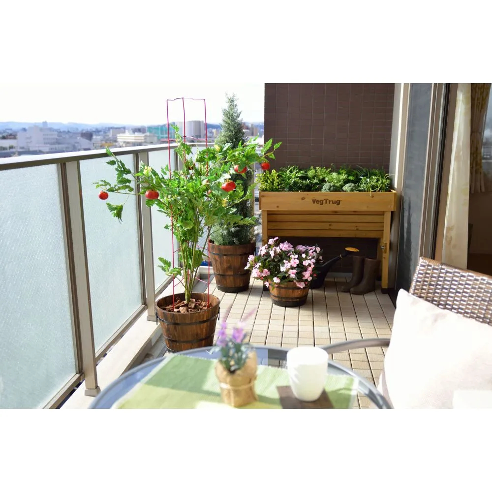 World Botanics VegTrug Wall Hugger plantenbak 1 m grijs