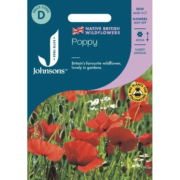 World Botanics klaproos zaden wild rood weidemix
