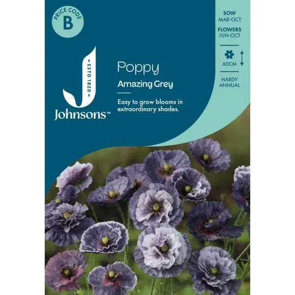 World Botanics Amazing Grey papaver zaden grijsborder onbespoten