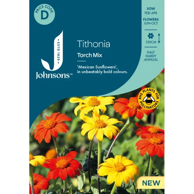 World Botanics Tithonia Torch Mix bloemzaden oranje