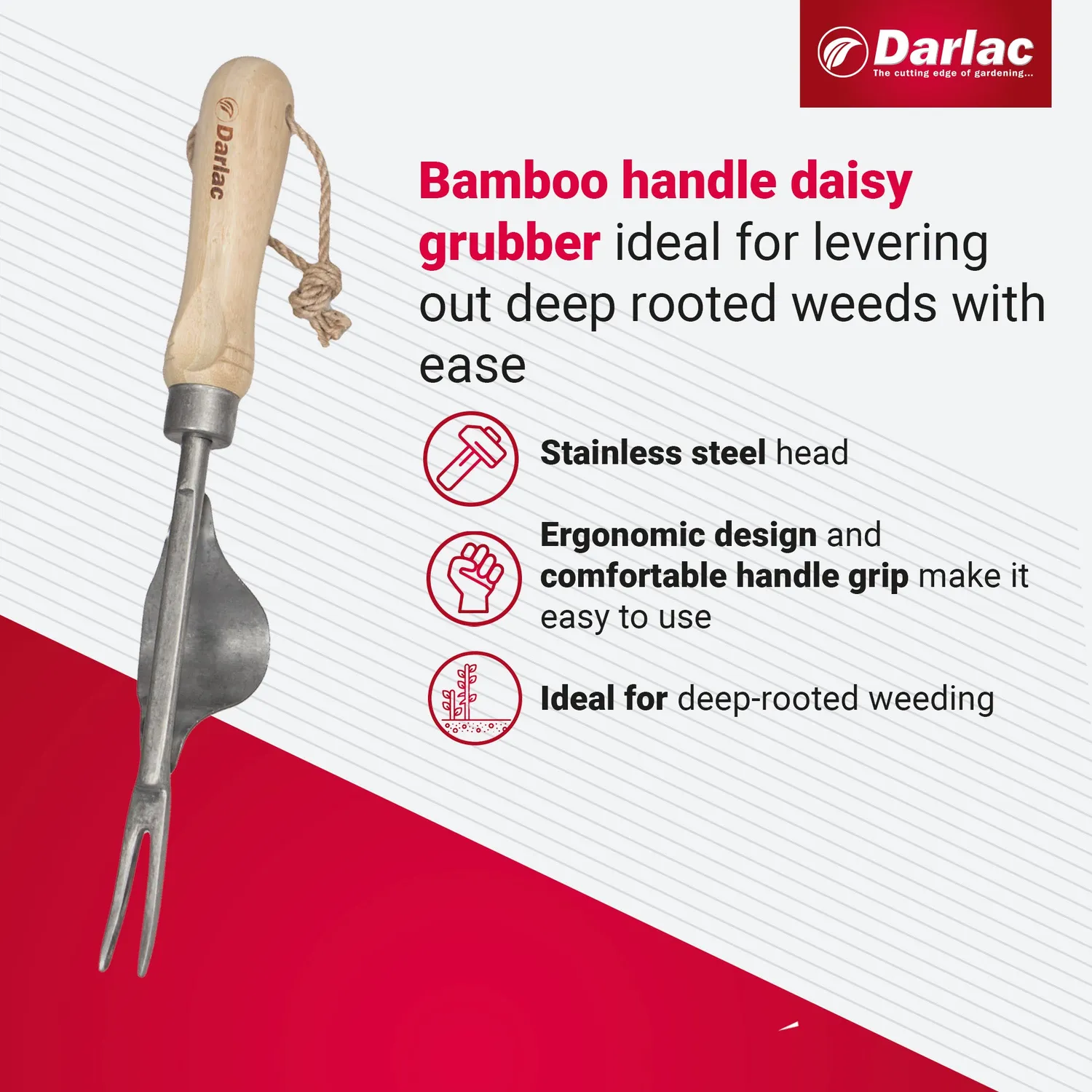 Darlac Bamboo Daisy Grubber onkruidsteker bamboe