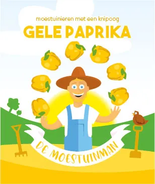 De Moestuinman Gele Paprika paprikazaden beschut