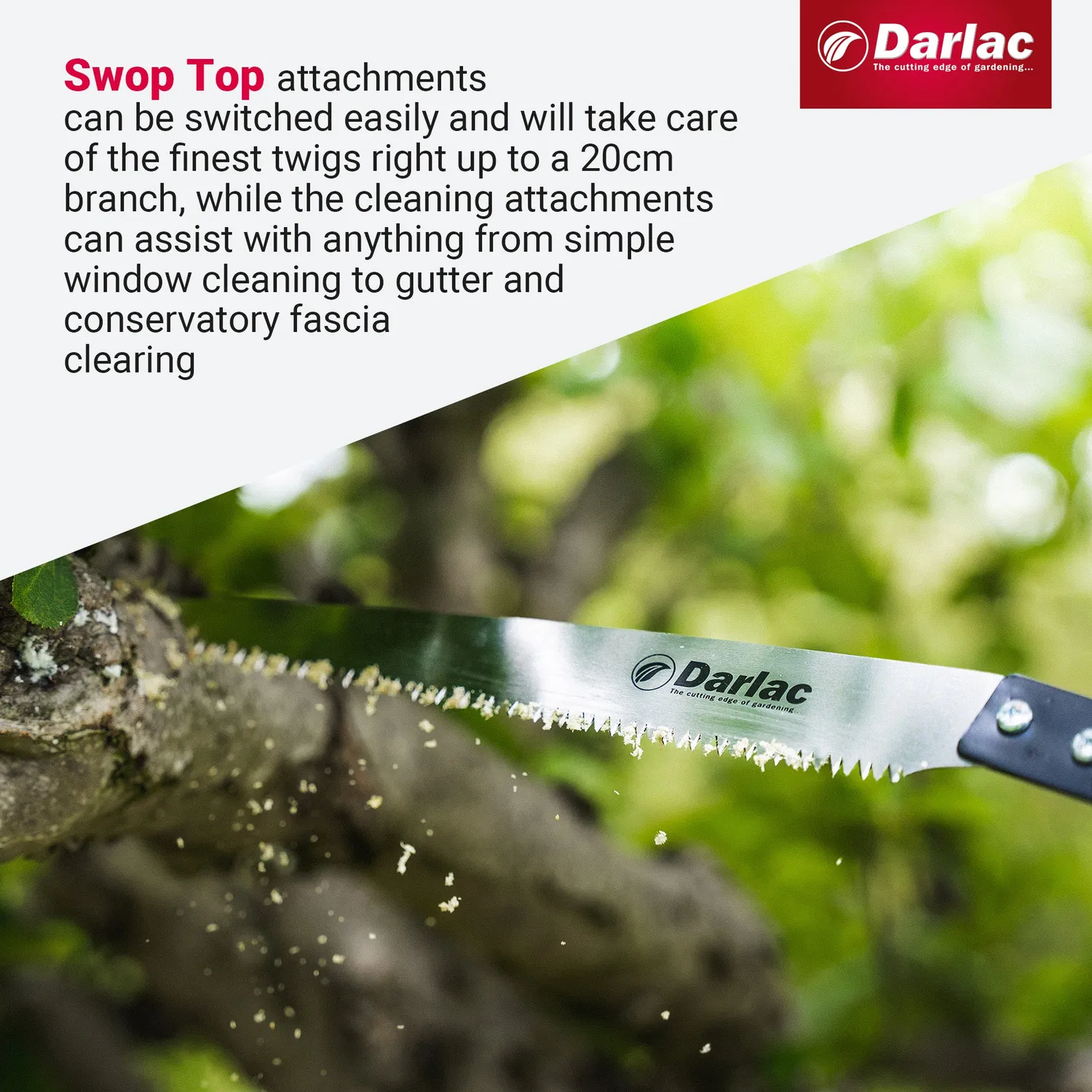 Darlac Swop Top Sabre Tooth zaagkop 150 mm