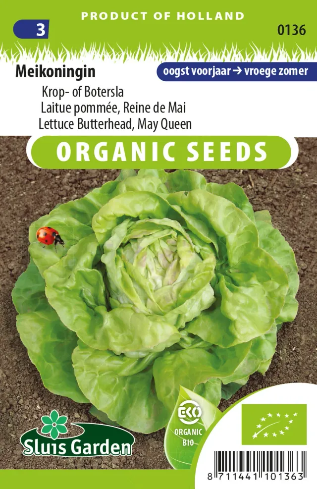 Sluis Garden Sla Meikoningin bio zaden 0,8 gram