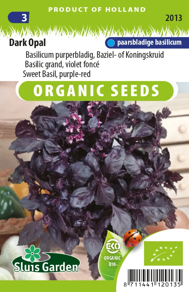 Sluis Garden Dark Opal basilicumzaden BIO onbespoten