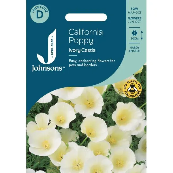 World Botanics Ivory Castle california poppy zaden creme