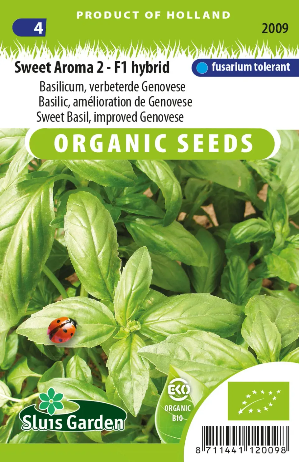 Natuur en Puur Genoveser Gustosa basilicum zaden BIO