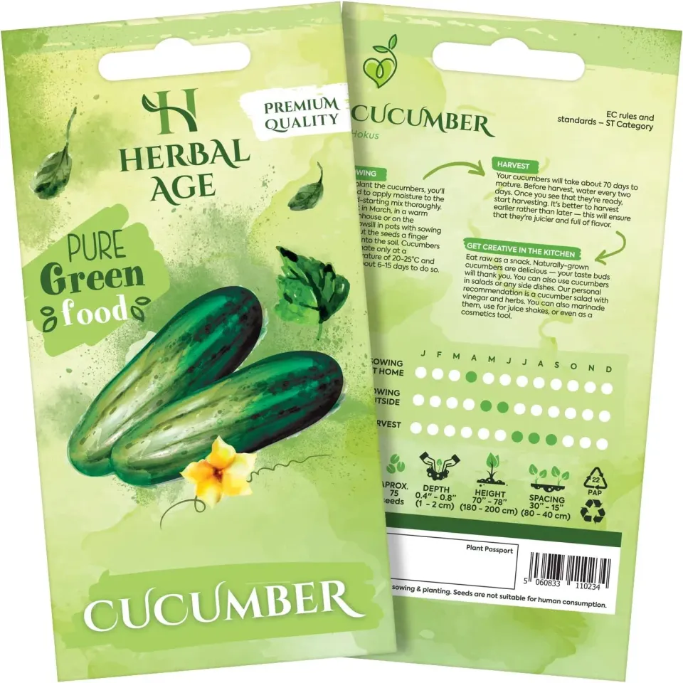 Herbal Age Premium komkommerzaden 2 g knapperig