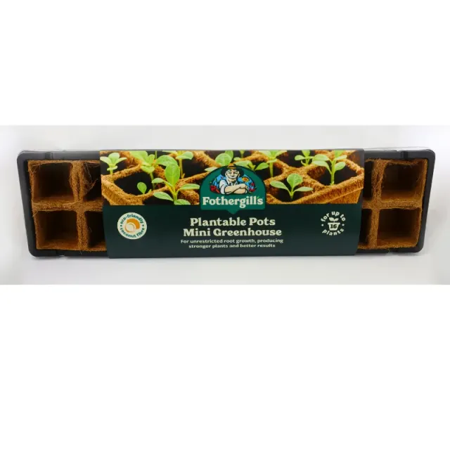World Botanics Plantable Pots kweekkasje 16 kokospotjes
