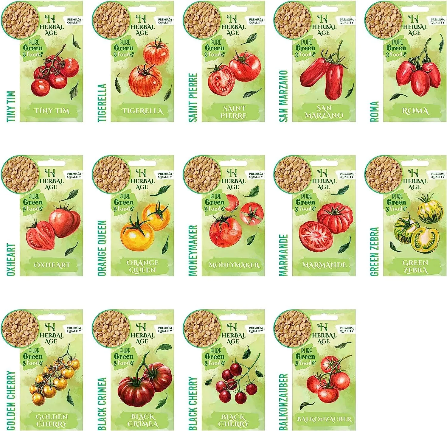Herbal Age Large 14 Tomaten Zadenset 500 Zaden Onbespoten