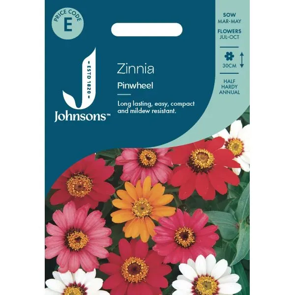 World Botanics Zinnia Pinwheel zaden eenjarig