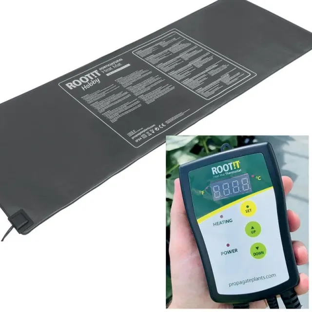 ROOT!T warmtemat medium met thermostaat kweekset