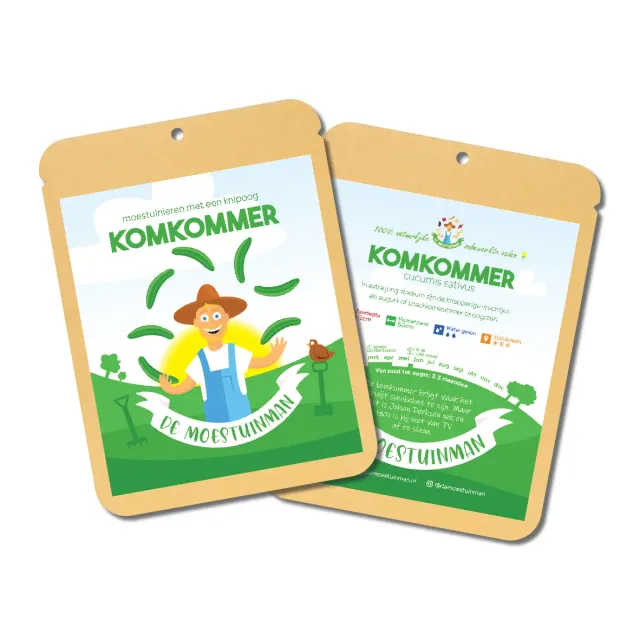 De Moestuinman Komkommer komkommerzaden snack