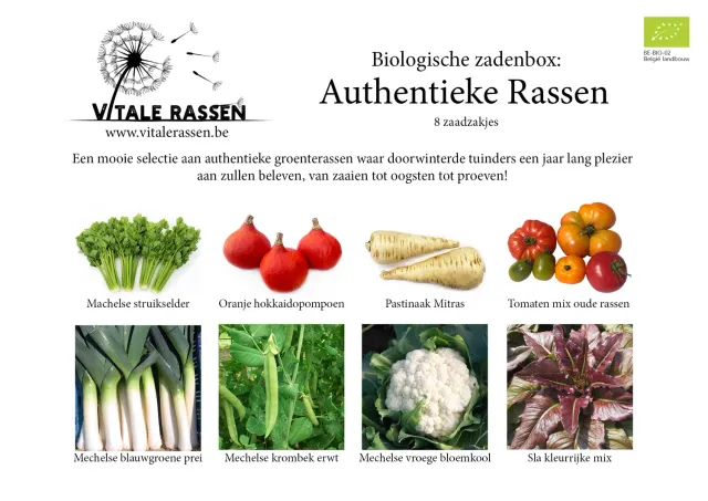 Vitale Rassen Authentieke rassen zadenbox onbespoten mix