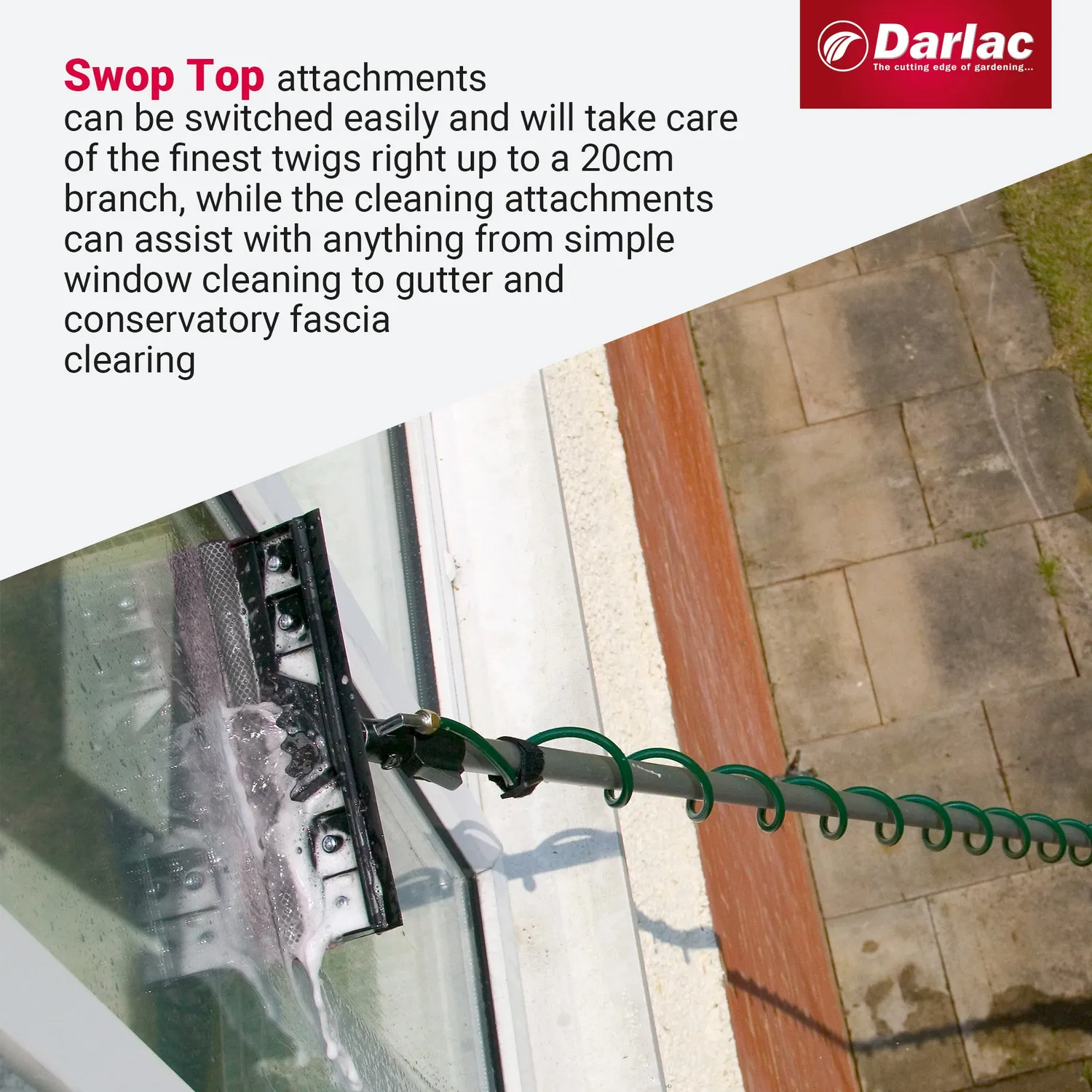 Darlac Swop Top glaswisser 25cm opzetstuk