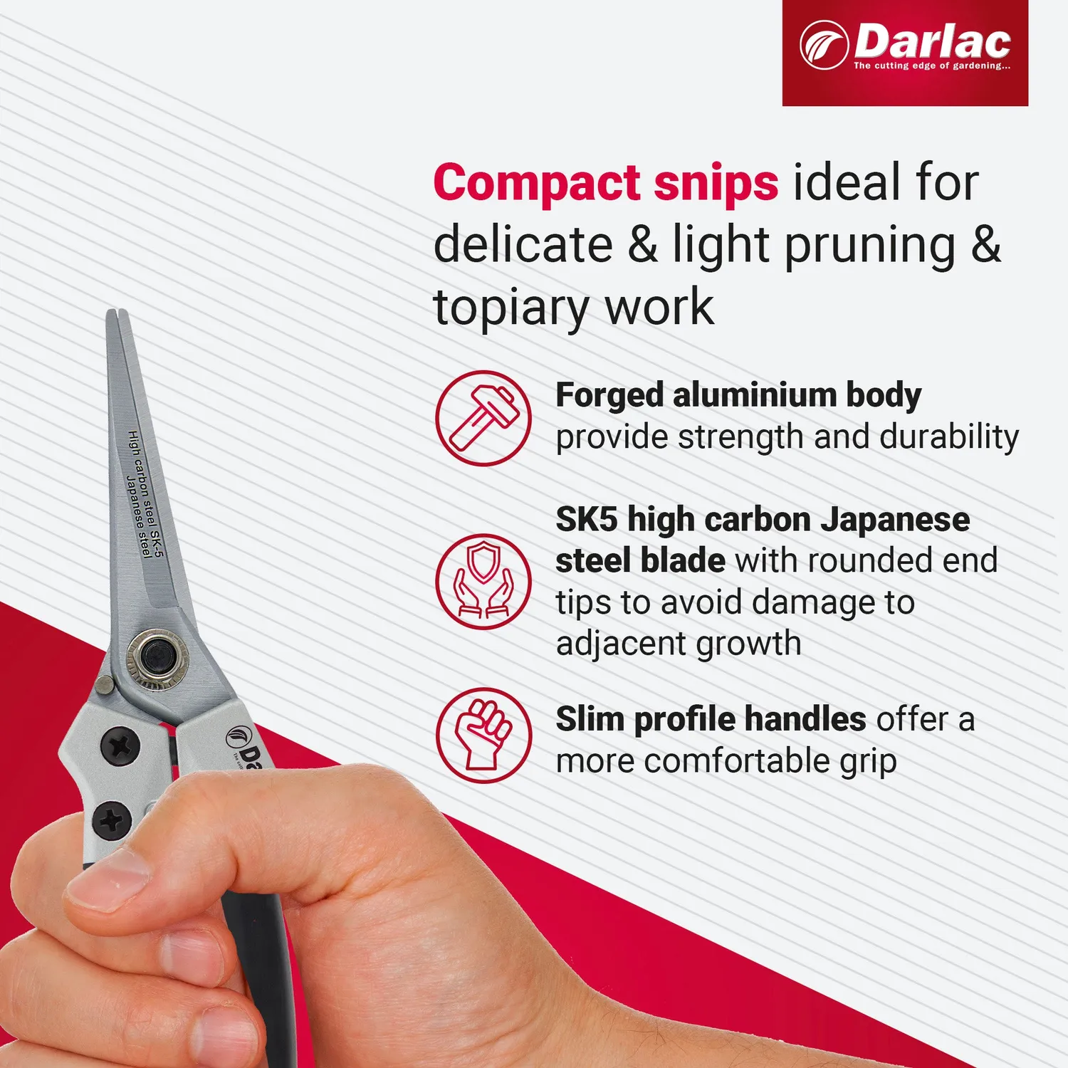 Darlac Compact Snips snoeischaartje 5 mm