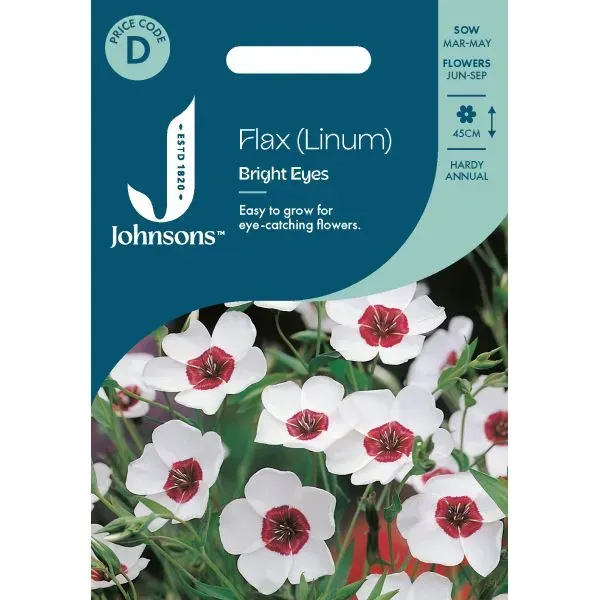 World Botanics Linum Bright Eyes zaden blauw