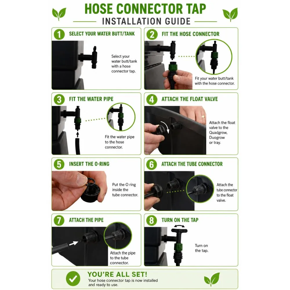 Quadgrow Auto Fill Float Valve vlotterklep 2 stuks