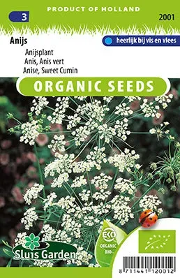 Sluis Garden Anijs Pimpinella BIO Zaden zoet