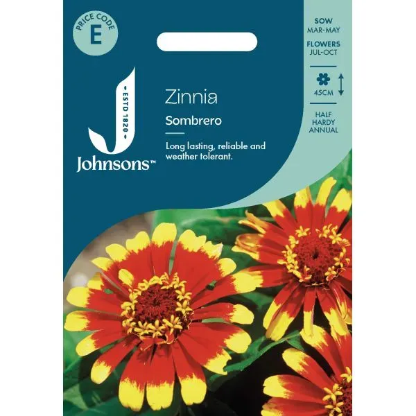 World Botanics Zinnia Sombrero zaden tweekleurig