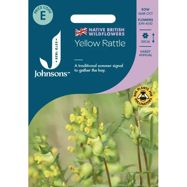 Johnsons Yellow Rattle ratelaar zaden weidebloem eenjarig