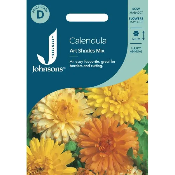 World Botanics Calendula Art Shades bloemzaden mixed pastel