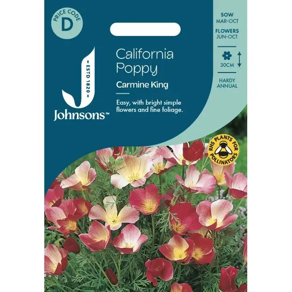 World Botanics Carmine King californische papaver zaden rood