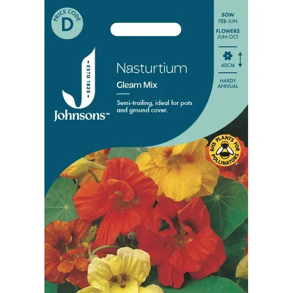 World Botanics Nasturtium Gleam Mixed zaden eetbaar
