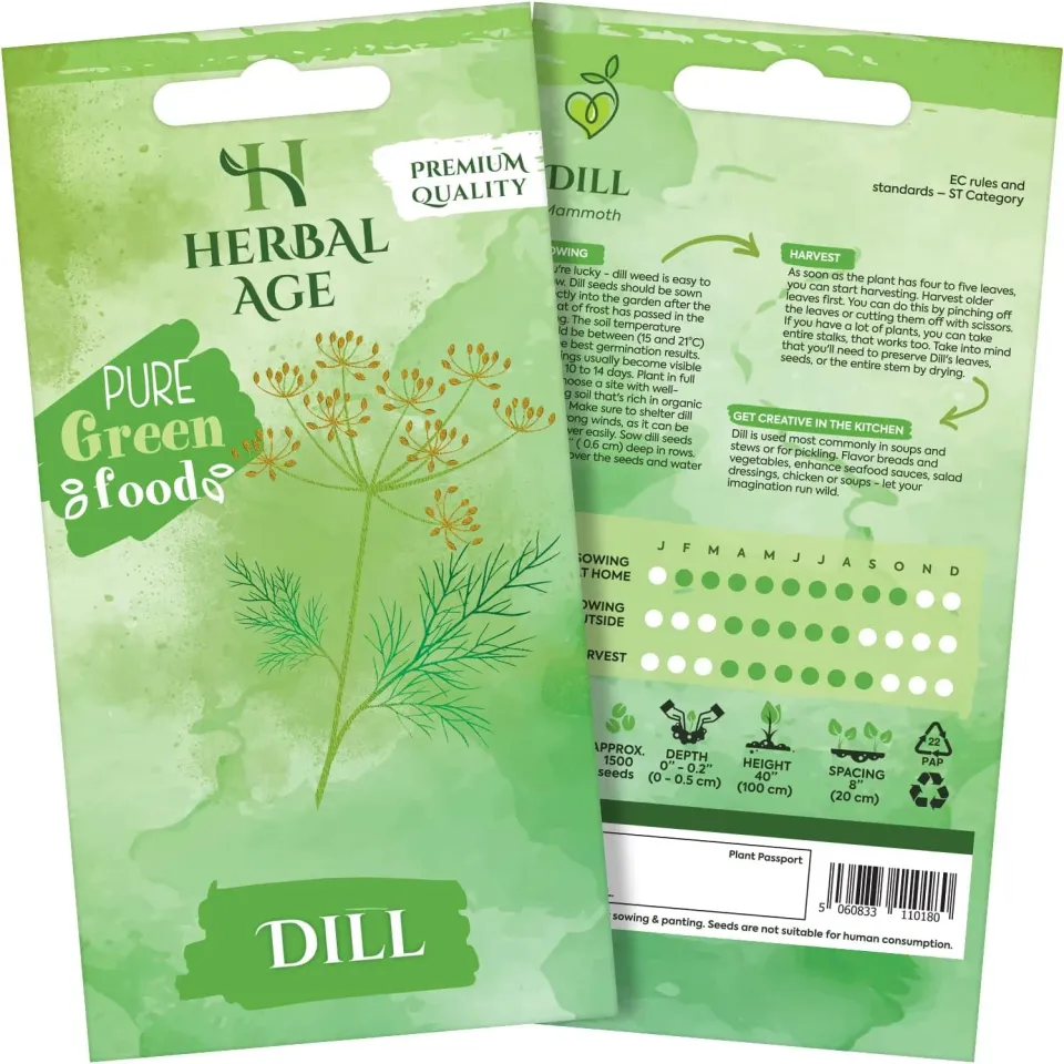 Herbal Age Premium Dill dillezaden 1800 zaden geurig