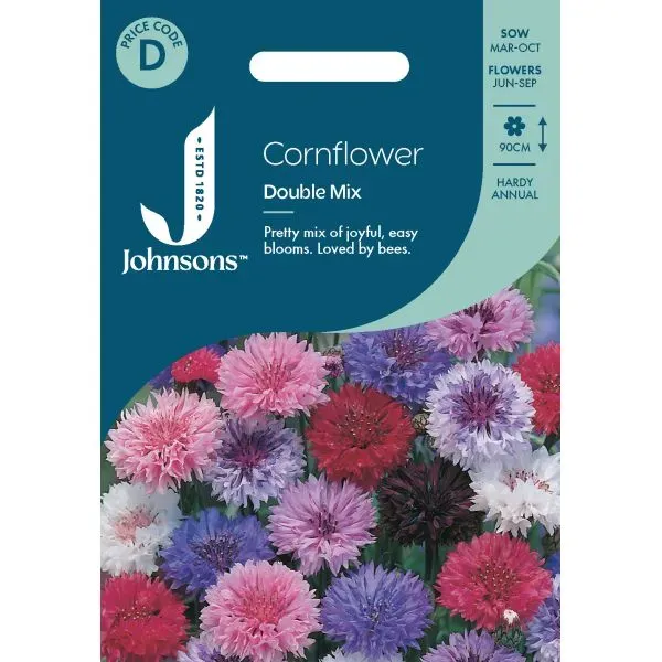 World Botanics Double Mixed korenbloem zaden dubbelbloemig